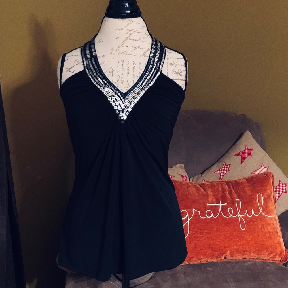 Beautiful black & blingy top